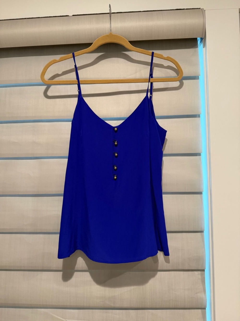 Yumi Kim Cobalt Blue V-Neck Spaghetti Strap Cami